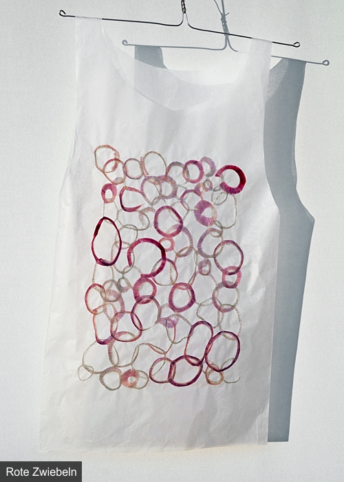 Hemd aus Japanpapier - Rote Zwiebeln